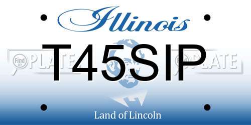 T45SIP Illinois License Plate