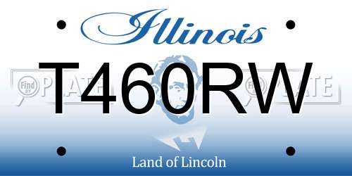 T460RW Illinois License Plate