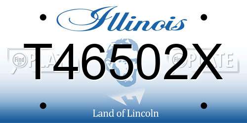 T46502X Illinois License Plate