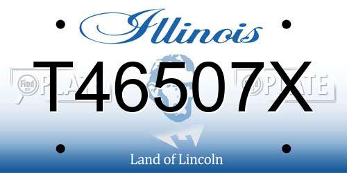 T46507X Illinois License Plate