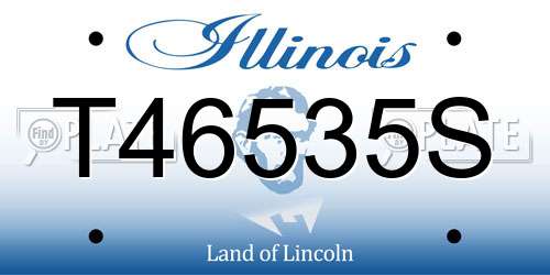 T46535S Illinois License Plate
