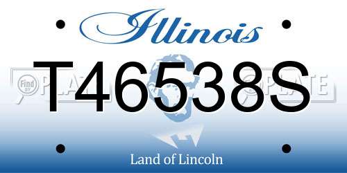 T46538S Illinois License Plate