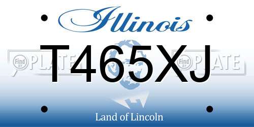 T465XJ Illinois License Plate