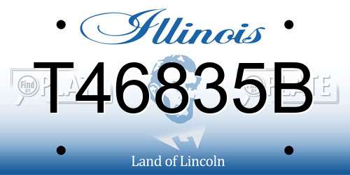T46835B Illinois License Plate