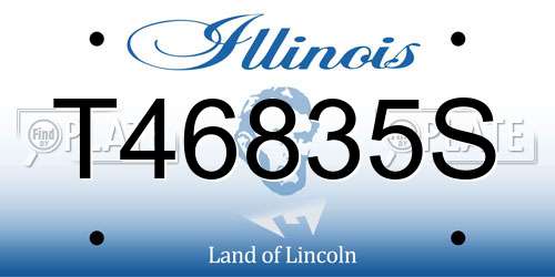 T46835S Illinois License Plate