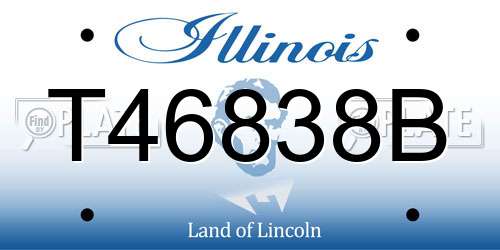 T46838B Illinois License Plate