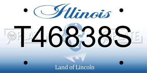 T46838S Illinois License Plate