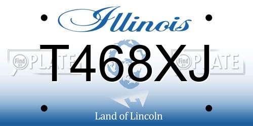 T468XJ Illinois License Plate