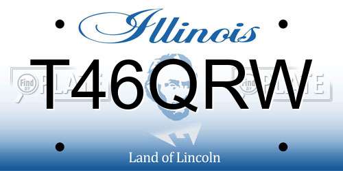 T46QRW Illinois License Plate