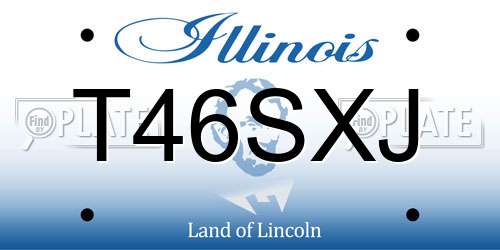 T46SXJ Illinois License Plate