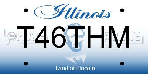 T46THM Illinois License Plate