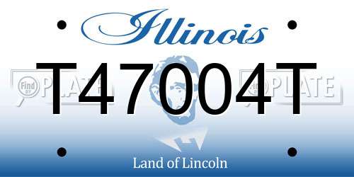 T47004T Illinois License Plate