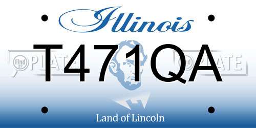 T471QA Illinois License Plate