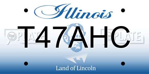 T47AHC Illinois License Plate