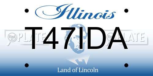 T47IDA Illinois License Plate