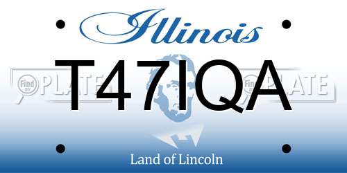 T47IQA Illinois License Plate