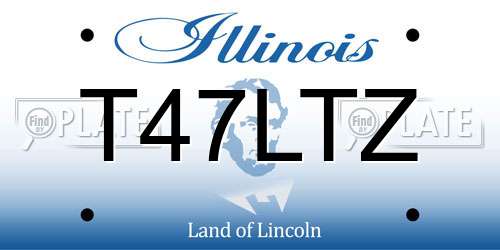 T47LTZ Illinois License Plate