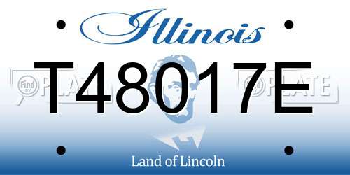 T48017E Illinois License Plate