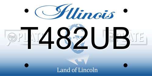 T482UB Illinois License Plate
