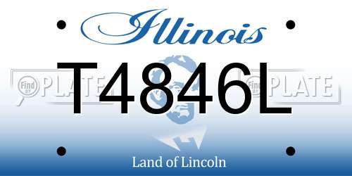 T4846L Illinois License Plate