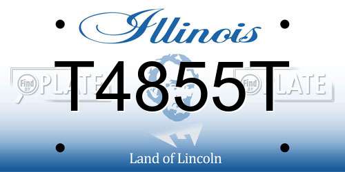 T4855T Illinois License Plate