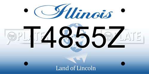 T4855Z Illinois License Plate