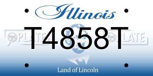 T4858T Illinois License Plate
