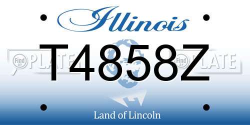 T4858Z Illinois License Plate