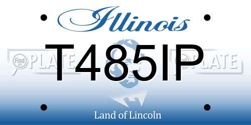 T485IP Illinois License Plate