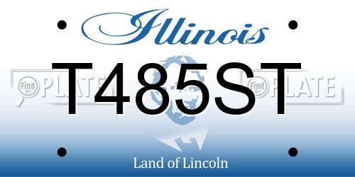T485ST Illinois License Plate