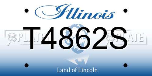 T4862S Illinois License Plate