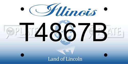 T4867B Illinois License Plate