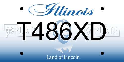 T486XD Illinois License Plate