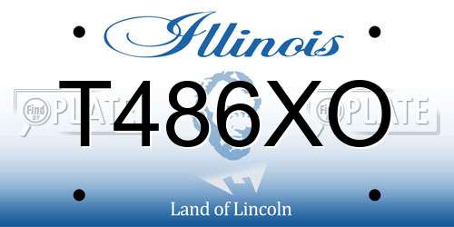 T486XO Illinois License Plate