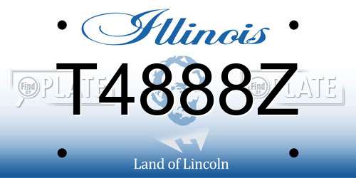 T4888Z Illinois License Plate