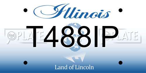 T488IP Illinois License Plate