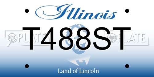 T488ST Illinois License Plate