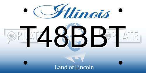 T48BBT Illinois License Plate