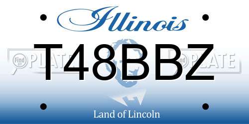 T48BBZ Illinois License Plate