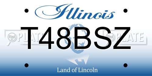 T48BSZ Illinois License Plate
