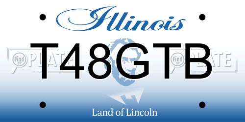 T48GTB Illinois License Plate