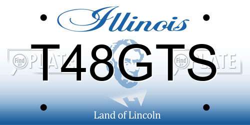 T48GTS Illinois License Plate