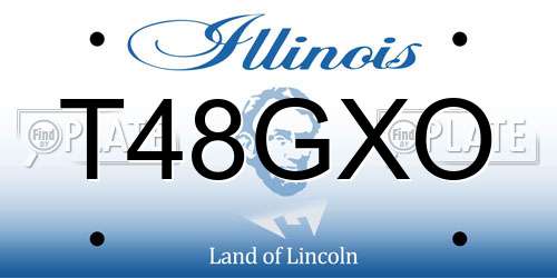 T48GXO Illinois License Plate