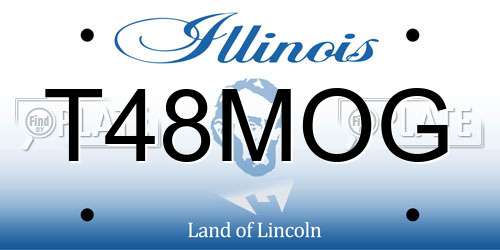 T48MOG Illinois License Plate