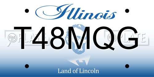 T48MQG Illinois License Plate