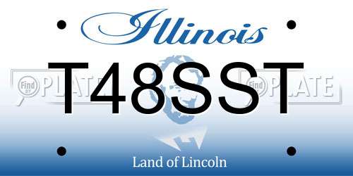T48SST Illinois License Plate