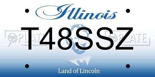 T48SSZ Illinois License Plate
