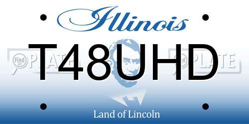 T48UHD Illinois License Plate