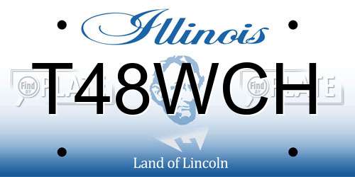 T48WCH Illinois License Plate