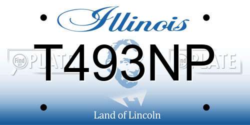 T493NP Illinois License Plate